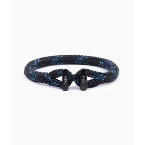 NEW PIG & HEN men's icy ike bracelet in black ocean blue